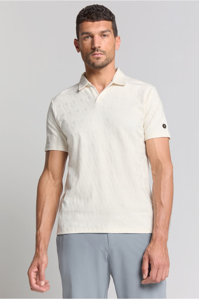 JACQUARD POLOSHIRT 28380453 011 OFF WHITE